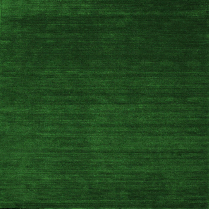 Round Machine Washable Abstract Green Contemporary Area Rugs, wshcon141grn