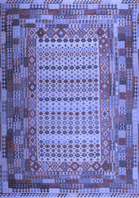 Patchwork Blue Transitional Rug, con1420blu