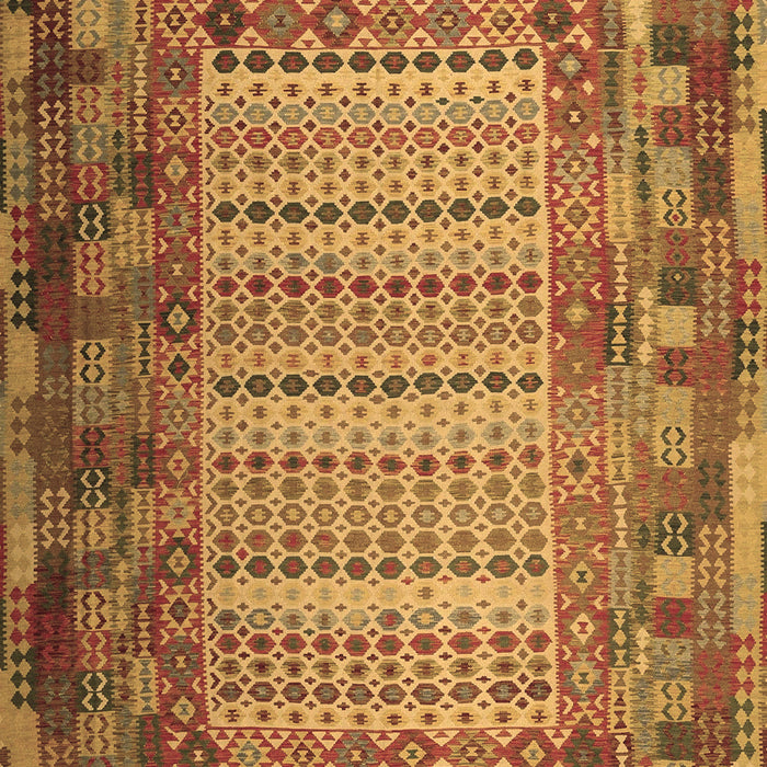 Patchwork Brown Transitional Rug, con1420brn