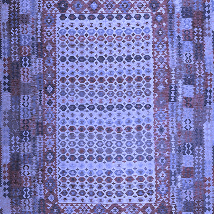Patchwork Blue Transitional Rug, con1420blu