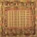 Square Patchwork Brown Transitional Rug, con1420brn