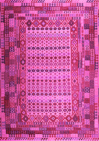 Patchwork Pink Transitional Rug, con1420pnk