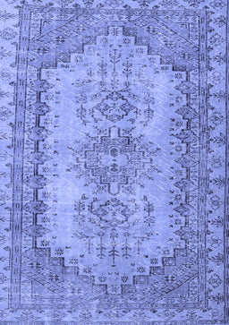 Abstract Blue Contemporary Rug, con1421blu