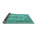 Sideview of Abstract Light Blue Contemporary Rug, con1421lblu