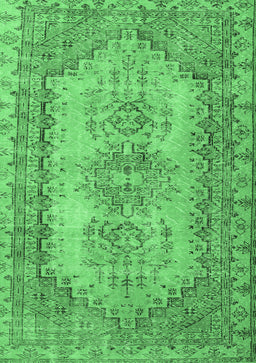 Abstract Emerald Green Contemporary Rug, con1421emgrn