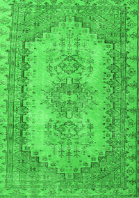 Abstract Green Contemporary Rug, con1421grn