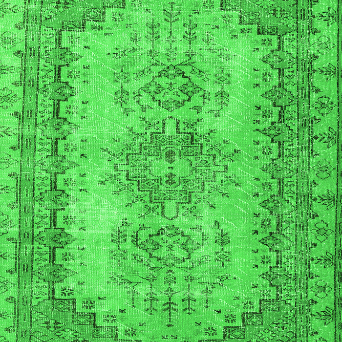 Serging Thickness of Machine Washable Abstract Green Contemporary Area Rugs, wshcon1421grn