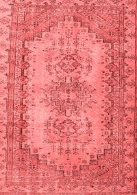 Abstract Red Contemporary Rug, con1421red