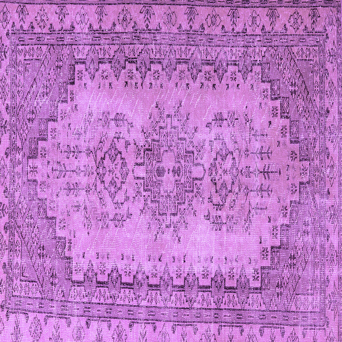 Square Machine Washable Abstract Purple Contemporary Area Rugs, wshcon1421pur