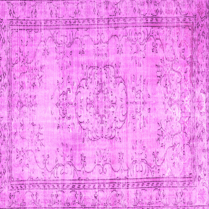 Square Machine Washable Abstract Pink Contemporary Rug, wshcon1422pnk