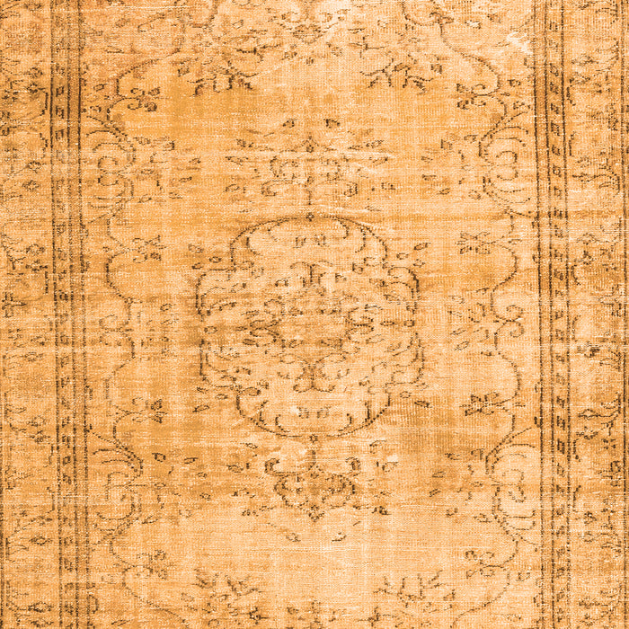 Abstract Orange Contemporary Rug, con1422org