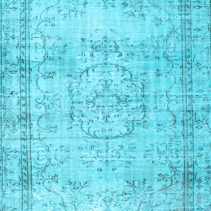Abstract Light Blue Contemporary Rug, con1422lblu