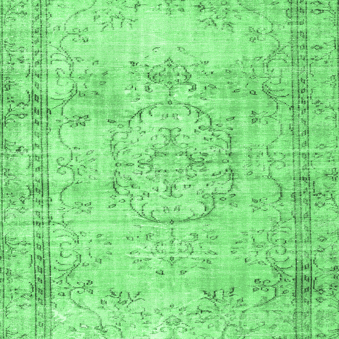 Machine Washable Abstract Emerald Green Contemporary Area Rugs, wshcon1422emgrn