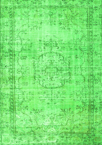 Abstract Green Contemporary Rug, con1422grn