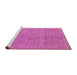 Sideview of Machine Washable Abstract Pink Contemporary Rug, wshcon1423pnk