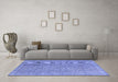 Machine Washable Abstract Blue Contemporary Rug in a Living Room, wshcon1423blu