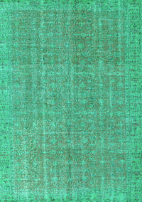 Abstract Turquoise Contemporary Rug, con1423turq