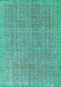 Abstract Light Blue Contemporary Rug, con1423lblu