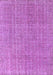 Machine Washable Abstract Purple Contemporary Area Rugs, wshcon1423pur