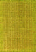 Abstract Yellow Contemporary Rug, con1423yw