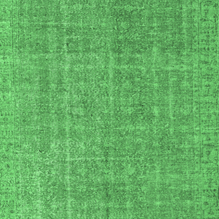 Machine Washable Abstract Emerald Green Contemporary Area Rugs, wshcon1423emgrn