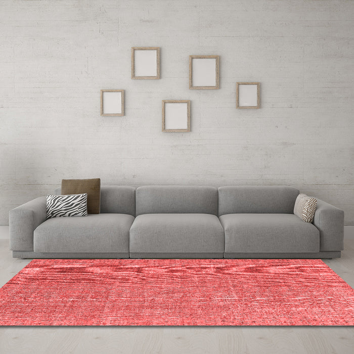 Contemporary Red Washable Rugs