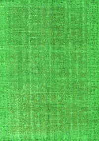 Abstract Green Contemporary Rug, con1423grn