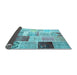 Sideview of Patchwork Light Blue Transitional Rug, con1424lblu