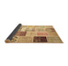 Sideview of Patchwork Brown Transitional Rug, con1424brn