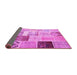 Sideview of Patchwork Pink Transitional Rug, con1424pnk