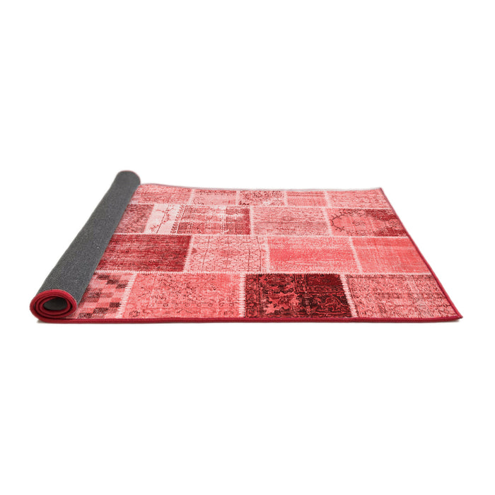 Patchwork Red Transitional Area Rugs