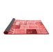 Patchwork Red Transitional Area Rugs