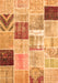 Serging Thickness of Machine Washable Patchwork Orange Transitional Area Rugs, wshcon1424org