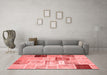 Transitional Red Washable Rugs