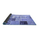 Sideview of Patchwork Blue Transitional Rug, con1424blu