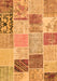 Patchwork Orange Transitional Rug, con1425org