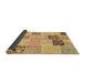 Sideview of Patchwork Brown Transitional Rug, con1425brn