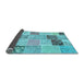 Sideview of Patchwork Light Blue Transitional Rug, con1425lblu