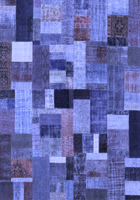 Patchwork Blue Transitional Rug, con1426blu