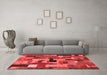 Transitional Red Washable Rugs