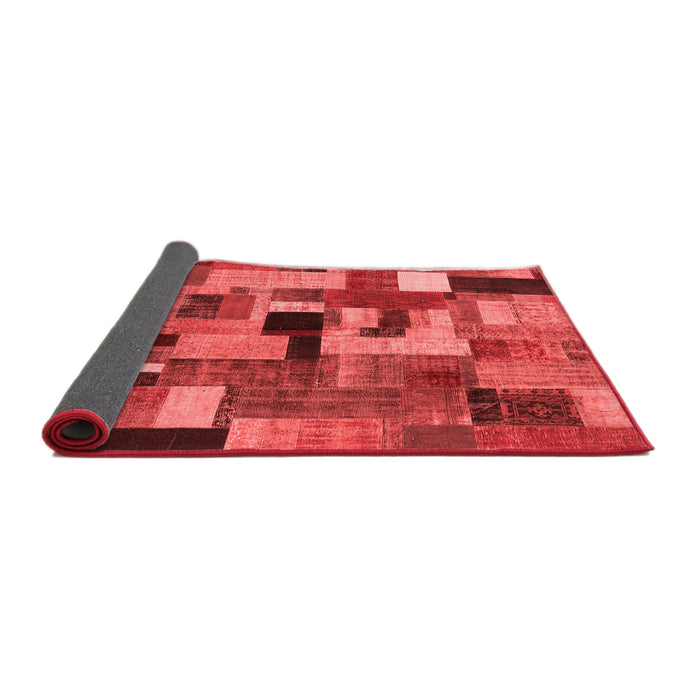 Patchwork Red Transitional Area Rugs