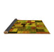 Sideview of Patchwork Yellow Transitional Rug, con1426yw