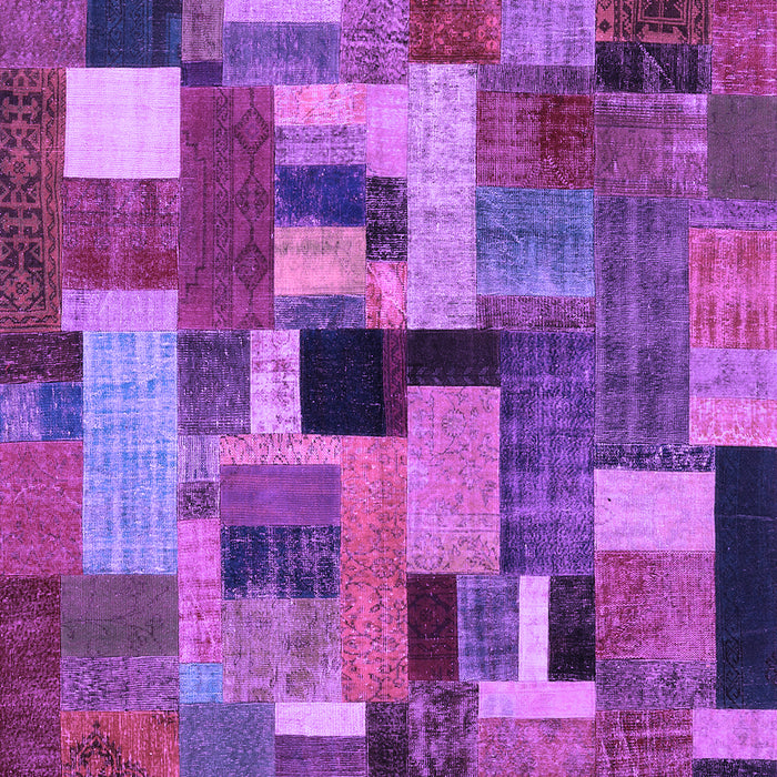 Patchwork Purple Transitional Rug, con1426pur