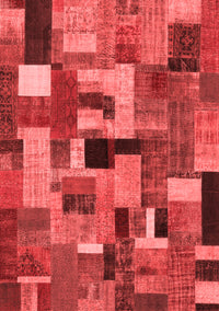 Patchwork Red Transitional Rug, con1426red