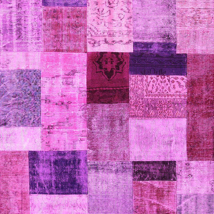 Patchwork Pink Transitional Rug, con1427pnk