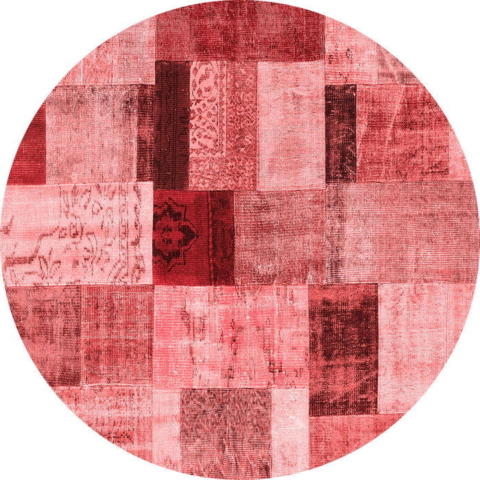 Patchwork Red Transitional Rug, con1427red