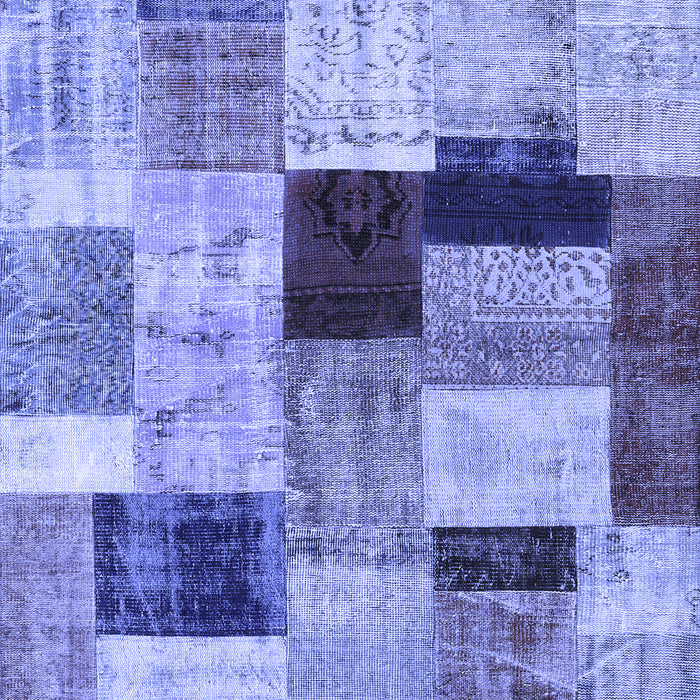 Patchwork Blue Transitional Rug, con1427blu