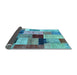 Sideview of Patchwork Light Blue Transitional Rug, con1427lblu