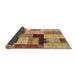 Sideview of Patchwork Brown Transitional Rug, con1427brn