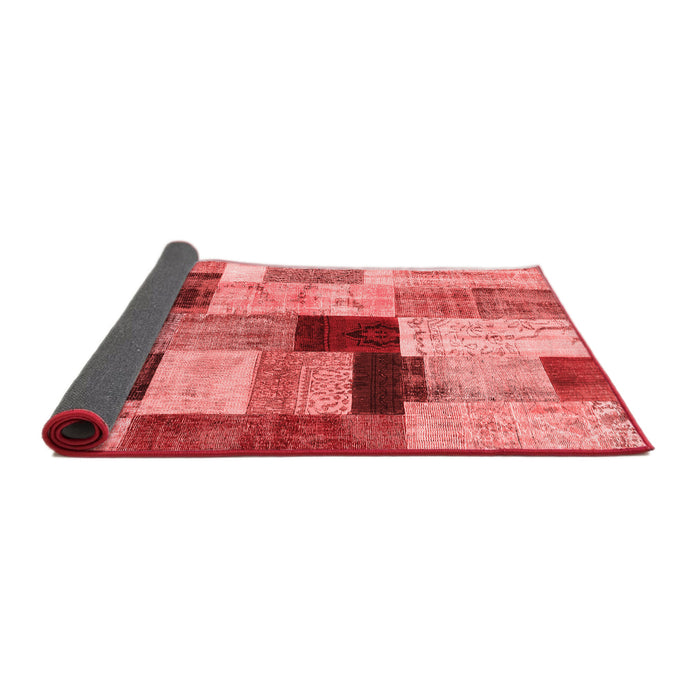 Patchwork Red Transitional Area Rugs
